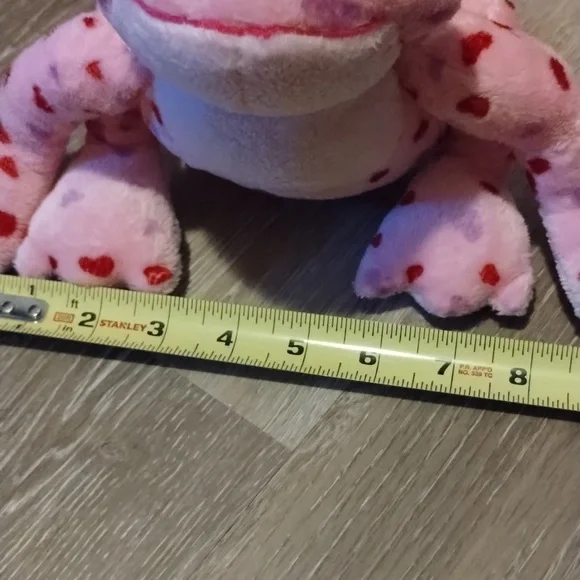 Ganz Webkinz Love Frog HM144 Valentine's Day Pink W/ Hearts No Code - Picture 13 of 13